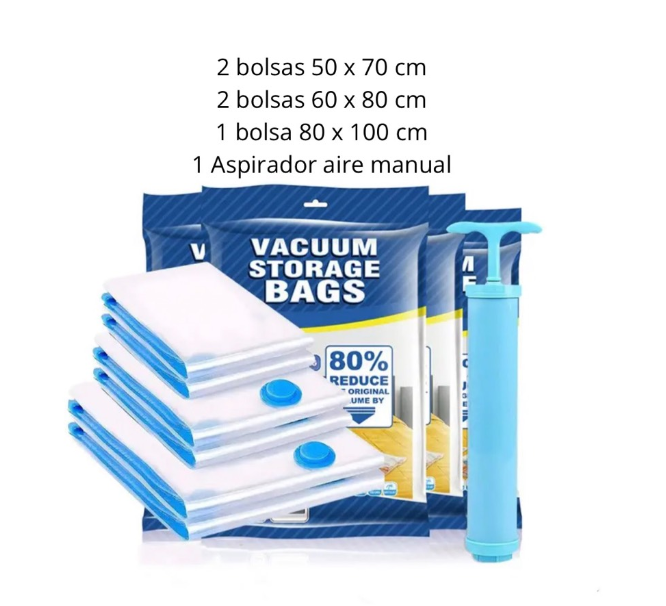 BOLSAS EMPACADORA AL VACIO VIAJE KIT
